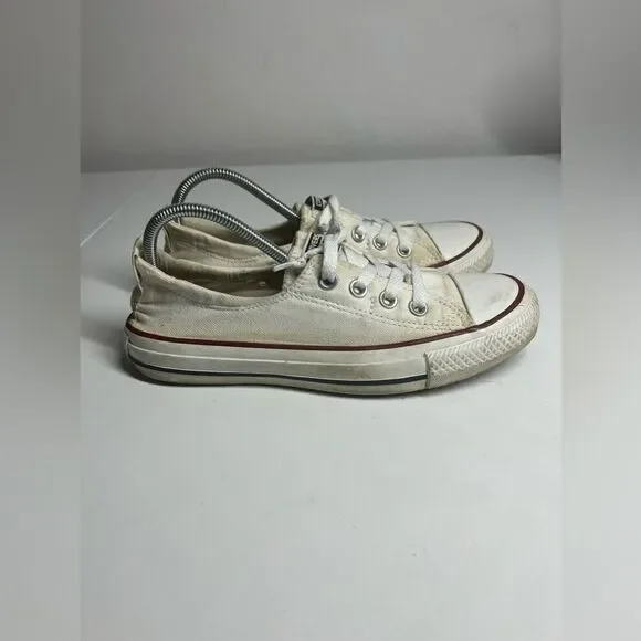 Converse Shoreline Slip-On Shoe Womens 7 White Chuck Taylor 537084F Sneaker - Picture 3 of 9